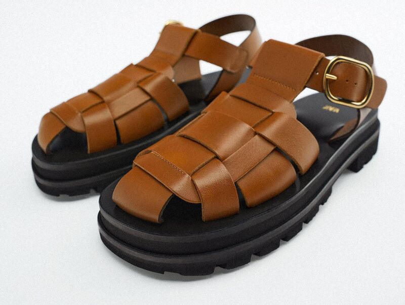 Leather cage sandals - Limited Edition, Zara, €149 Leather cage sandals - Limited Edition, Zara, €149