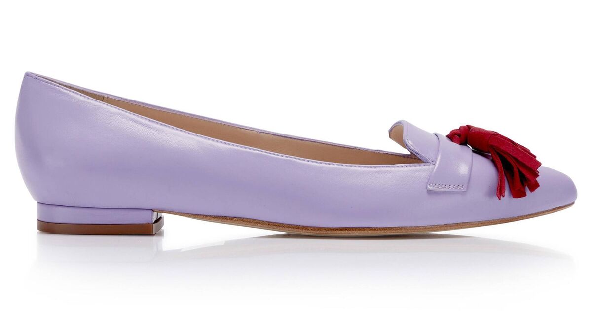 Lilac &amp; Red Flats, €205, Nicki Hoyne
