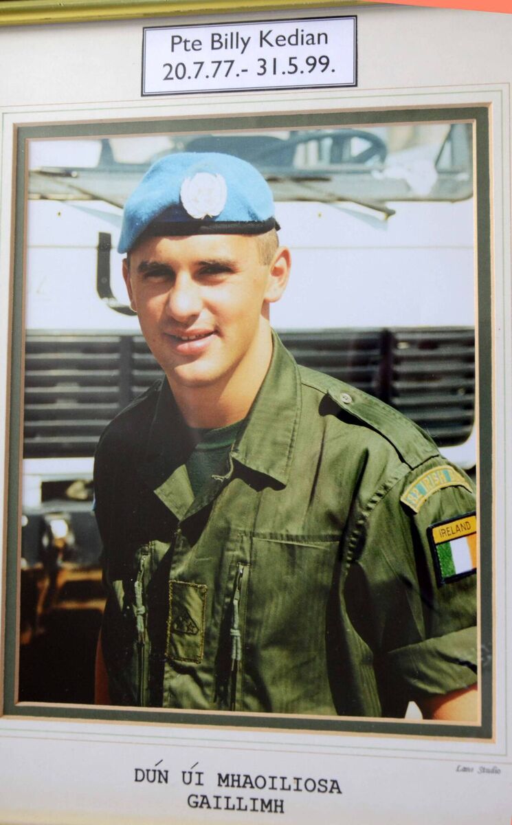 A photo Ann treasures of her late brother, Private Billy Kedian.