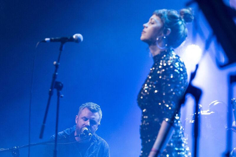 Mick Flannery and Susan O'Neill pictured performing at the RTÉ Choice Music Prize in Vicar Street. Pic: Andres Poveda