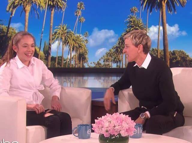 Allie Sherlock on the Ellen DeGeneres Show