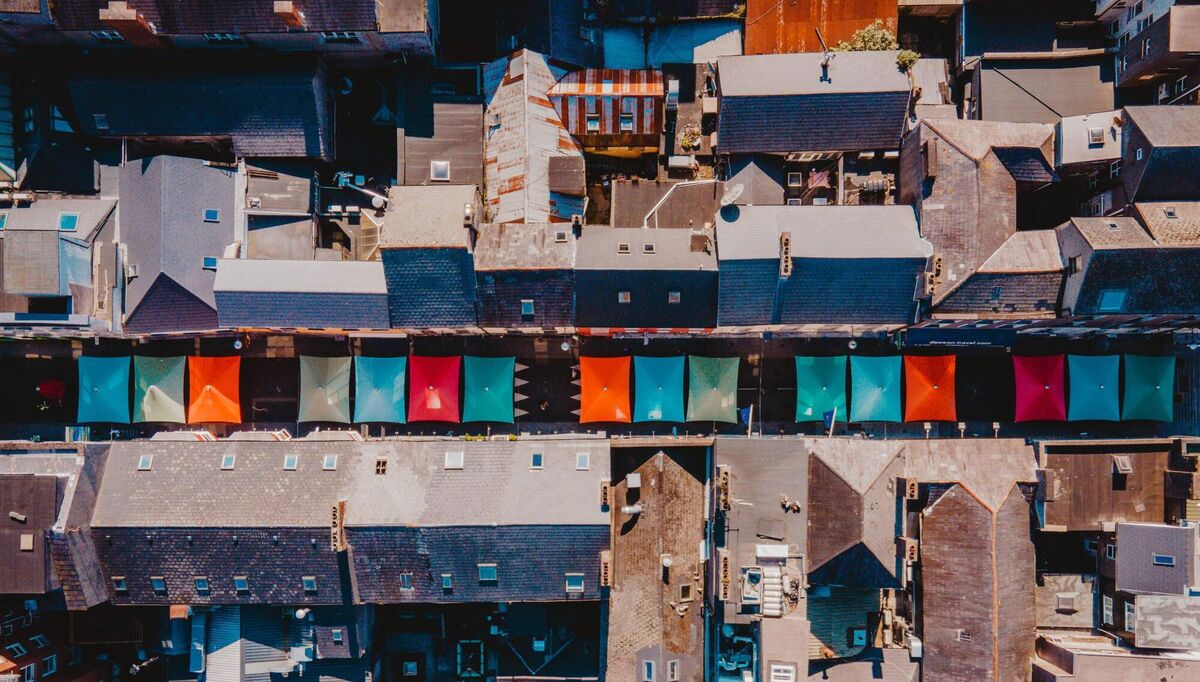 Loo! No cars! Street dining under shelter on  Princes Street, Cork. Picture: Sean O'Sullivan, ACE Media.
