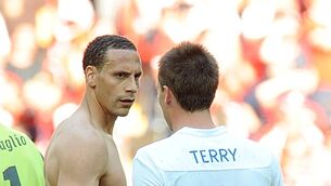 <p>Rio Ferdinand and John Terry were involved in a Twitter spat (Anthony Devlin/PA)</p>