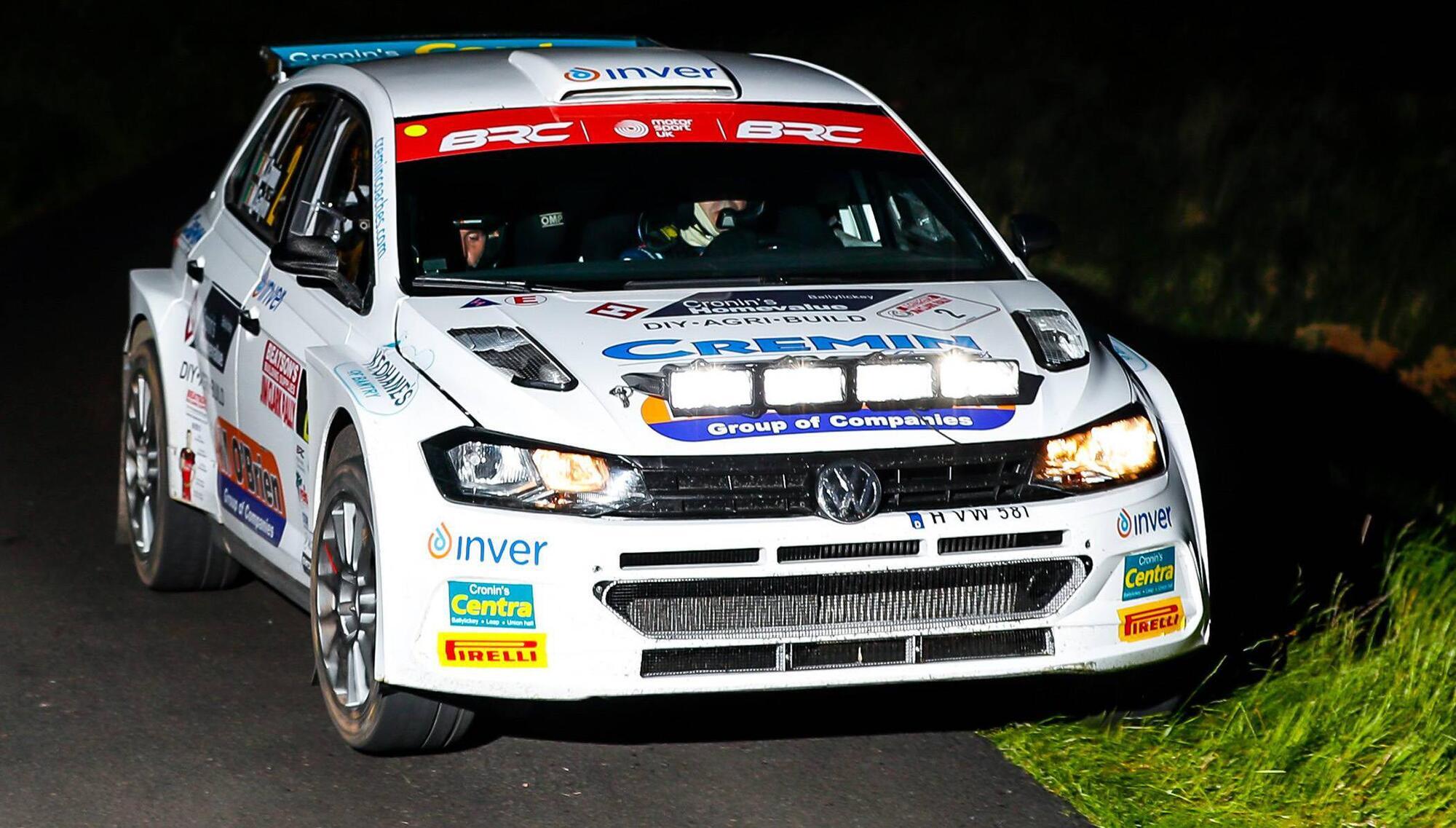 Brit Rally Driver Cronin and Galvin claim round two of British Rally Championship