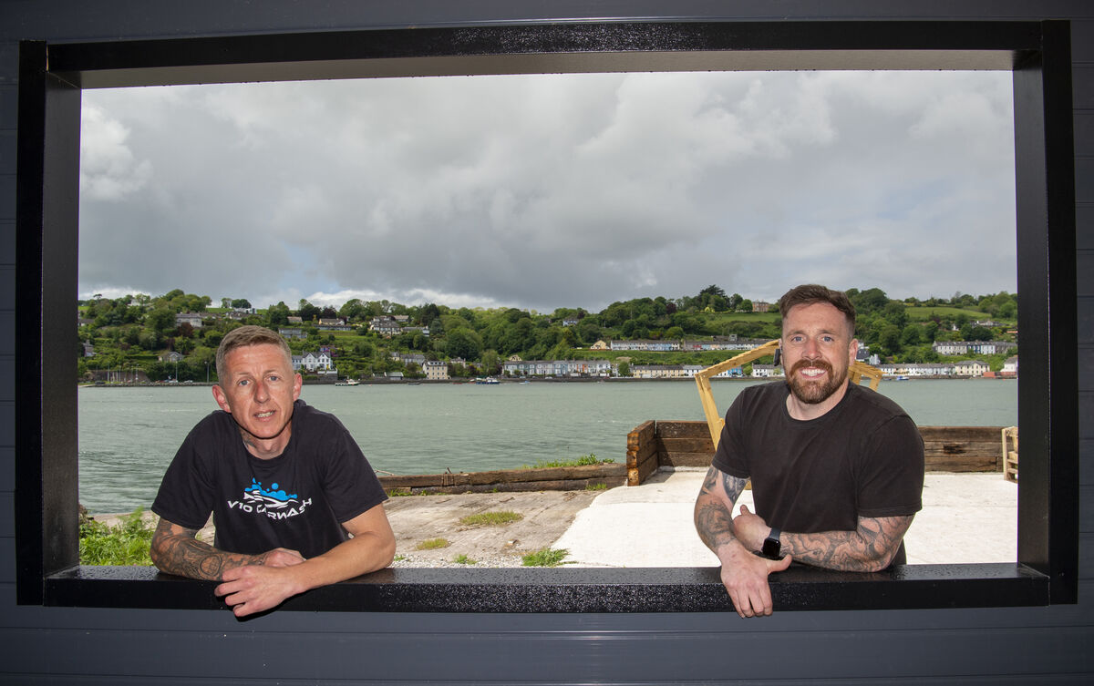  Richard O'Connell and Rob Coughlan inside the market's coffee dock. Picture: Dan Linehan.