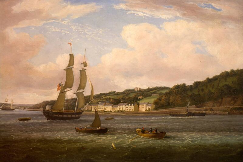 View of Passage West on the River Lee, 1849. Collection Crawford Art Gallery, Cork..
