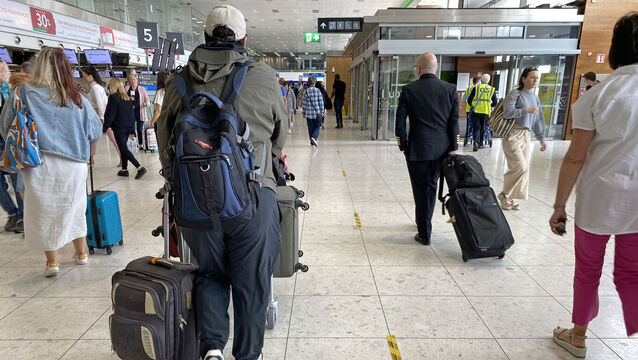 <p>Members of the public at Dublin Airport earlier this week. Picture: Dominic McGrath/PA Wire</p>