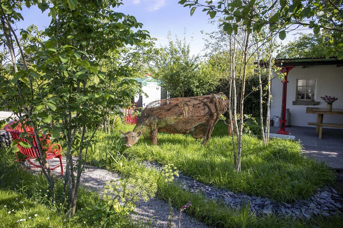 Pictured is the gold medal-winning National Dairy Council Sustainable Dairy Farm Garden. Pictured is the gold medal-winning National Dairy Council Sustainable Dairy Farm Garden.