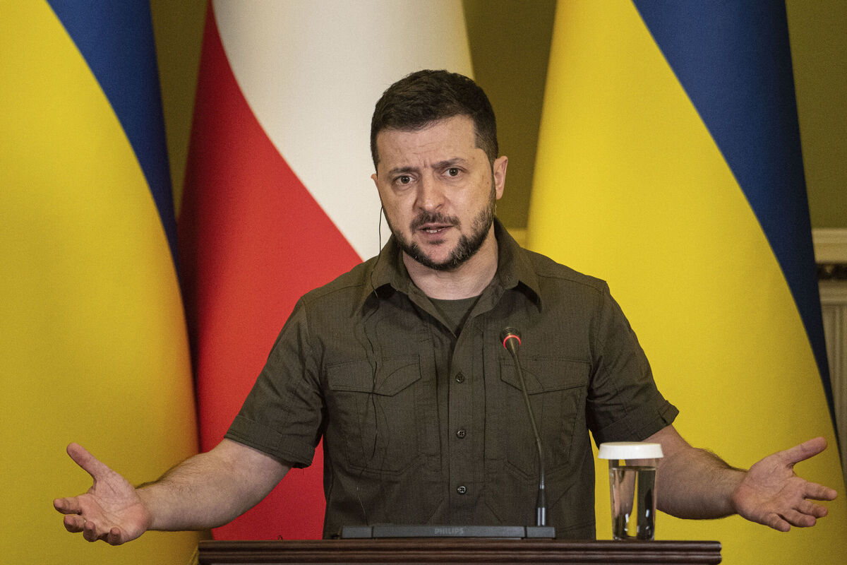 The admittance of Ukrainian President Volodymyr Zelenskyy and his party to the ALDE party is described as 'very significant'. Picture: Evgeniy Maloletka/AP