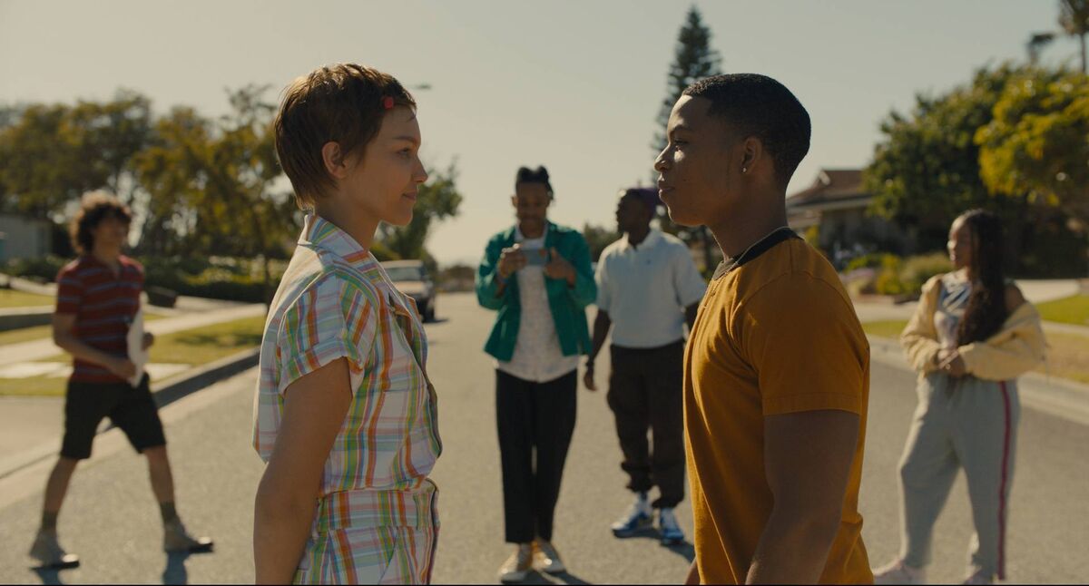 Grace VanderWaal as Stargirl Caraway, Tyrel Jackson Williams as Terrell, and Elijah Richardson as Evan Grace VanderWaal as Stargirl Caraway, Tyrel Jackson Williams as Terrell, and Elijah Richardson as Evan