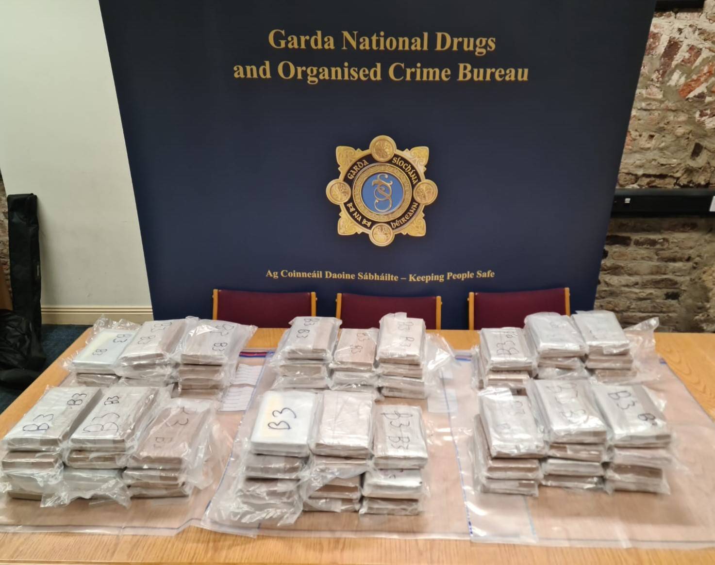 A man, aged in his 20s, was arrested and is currently detained at Dundrum Garda Station.