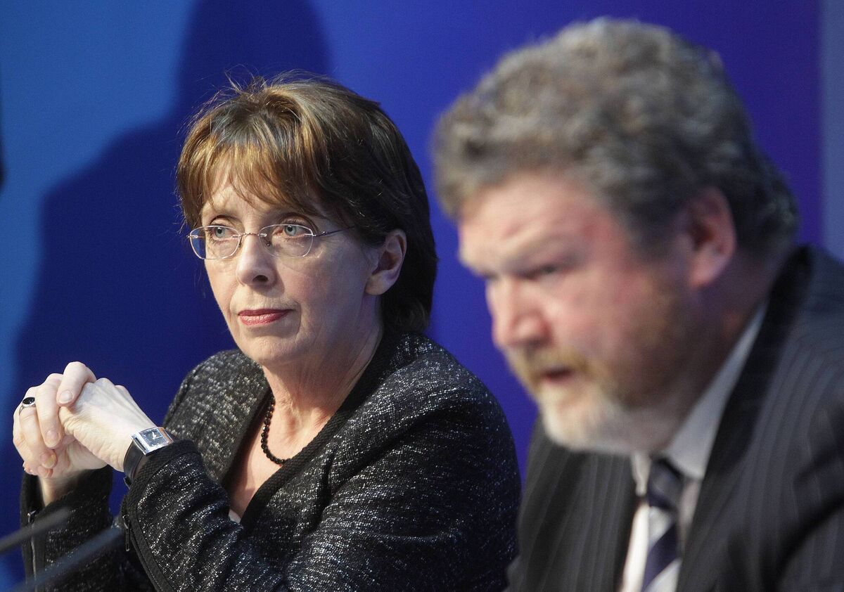 Then junior minister for the national drugs strategy Róisín Shortall and health minister James Reilly in 2011. Her resignation the following year wrongfooted her then party leader, Labour's Eamon Gilmore, who was in New York at the time. File picture: Niall Carson/PA 