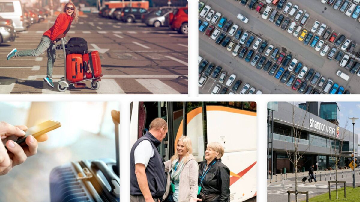 A selection of views inside Shannon Airport, where the proximity of parking and the streamlined systems add up to passengers being seated on board within minutes of parking their cars.