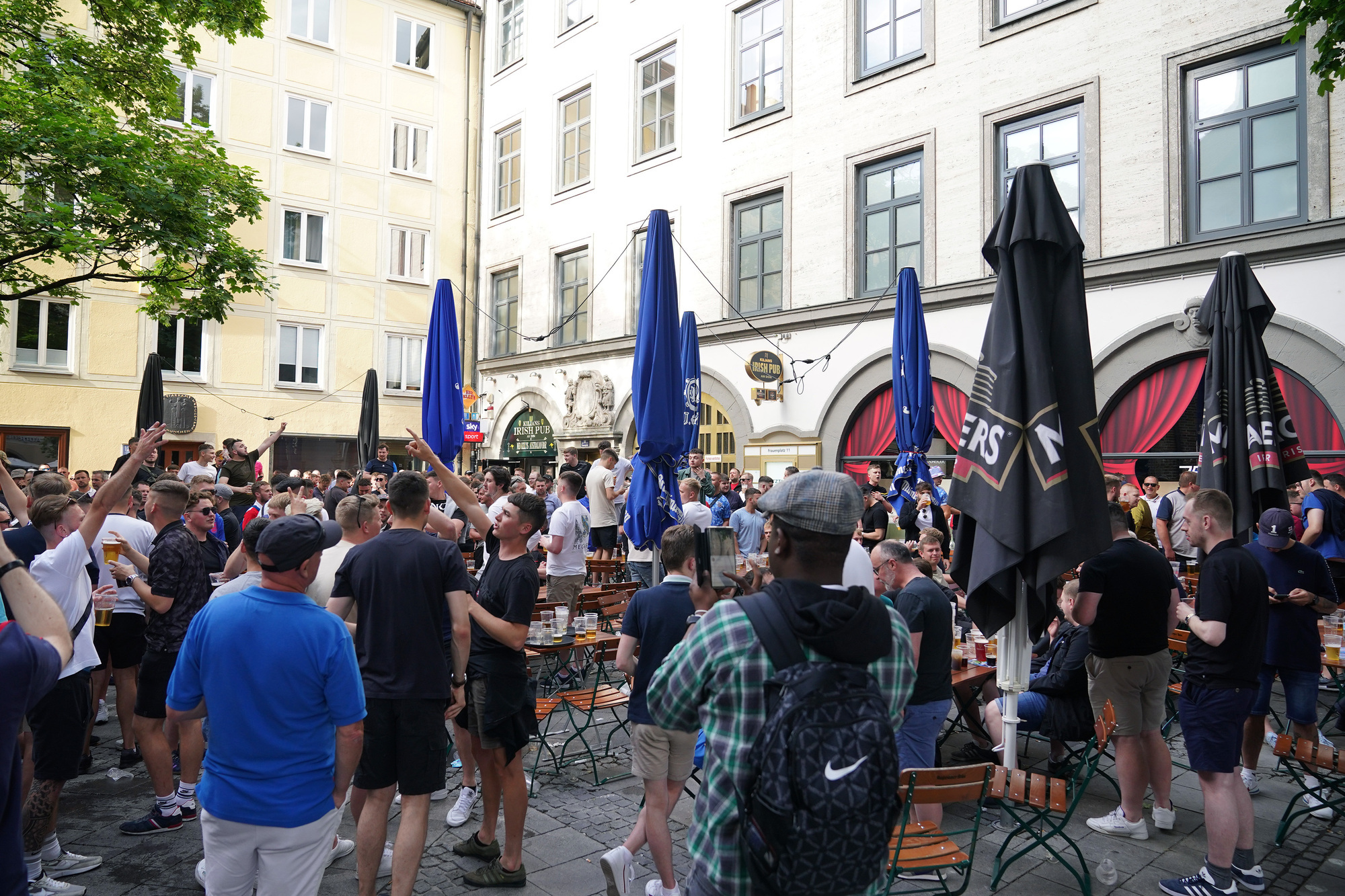 English football fans in Germany arrested for making Nazi salutes and insulting police
