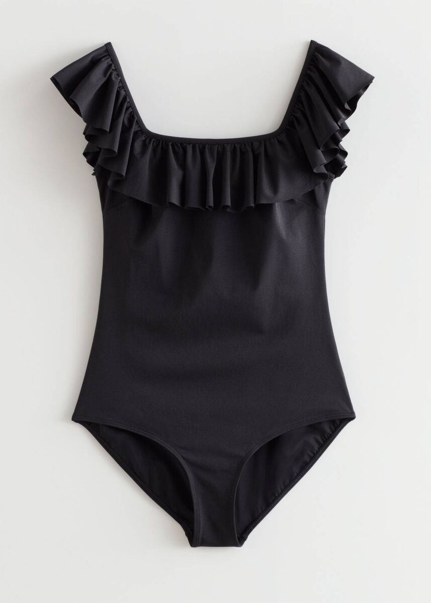 Ruffled swimsuit, & Other Stories, €59 Ruffled swimsuit, & Other Stories, €59
