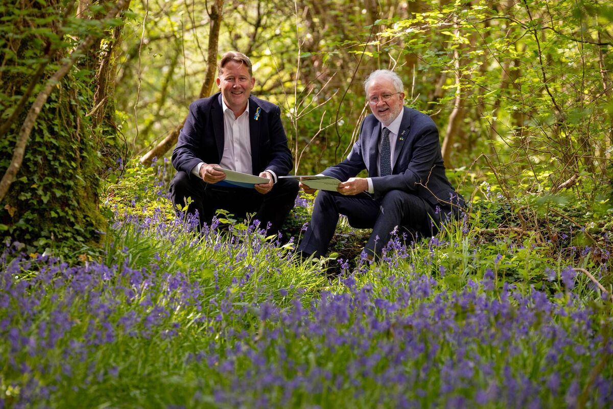 Ministers Darragh O'Brien and Malcolm Noonan at the launch in May of the strategic action plan for the National Parks and Wildlife Service. File picture