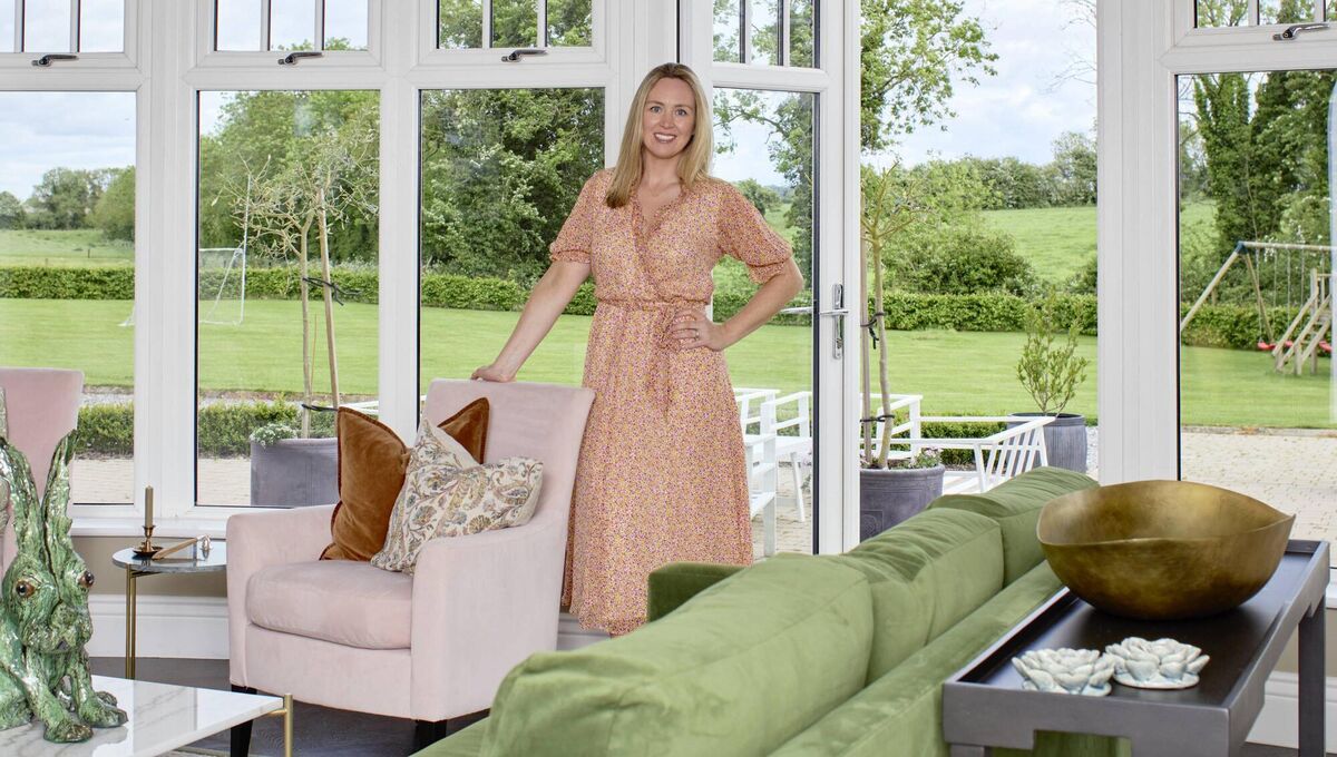 Ruth's home is a soothing mixture of pastel-hued furnishings, natural materials and pops of colour