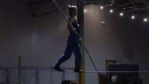 <p>Natasha Bourke said tightrope walking is “a beautiful art form of balance”.</p>