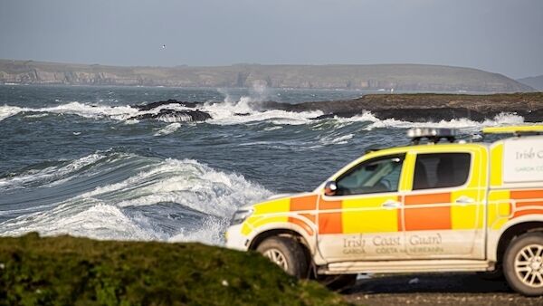 At the scene of the search yesterday where the fishing vessel sank. Pic: Patrick Browne