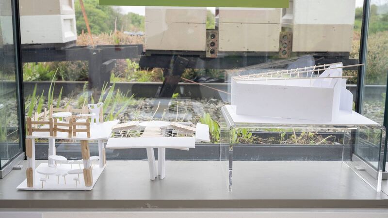 The Architects in Schools exhibition. The Architects in Schools exhibition.