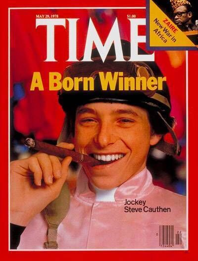 That was then: Steve Cauthen as the cover boy of Time Magazine. 