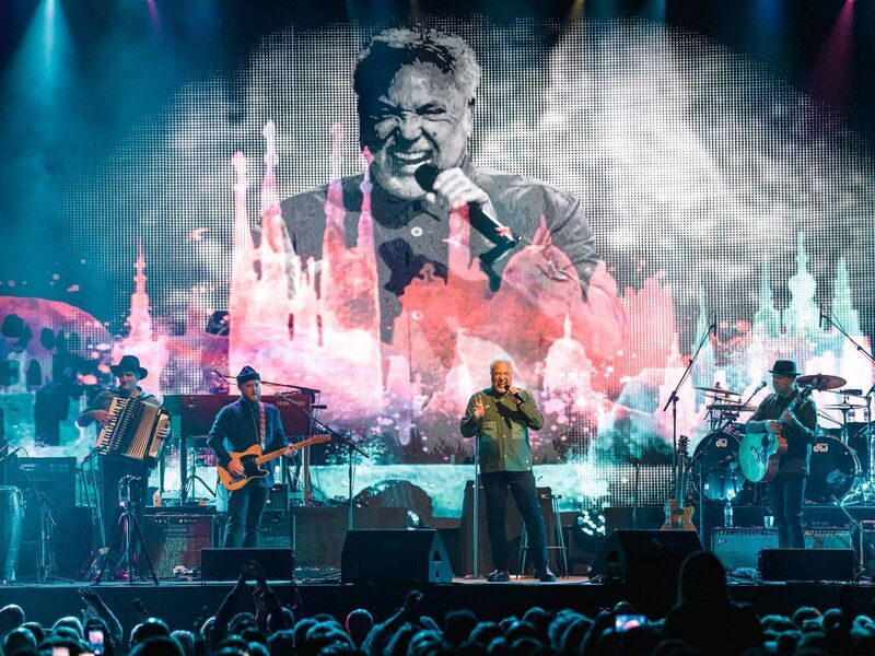 Tom Jones performs at Live at the Marquee in Cork. Picture: Ray Keogh Tom Jones performs at Live at the Marquee in Cork. Picture: Ray Keogh