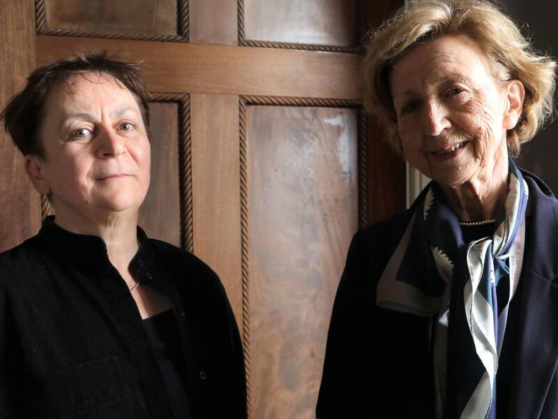 Anne Enright and Olivia O'Leary in Borris. Picture: Frank Smith Anne Enright and Olivia O'Leary in Borris. Picture: Frank Smith