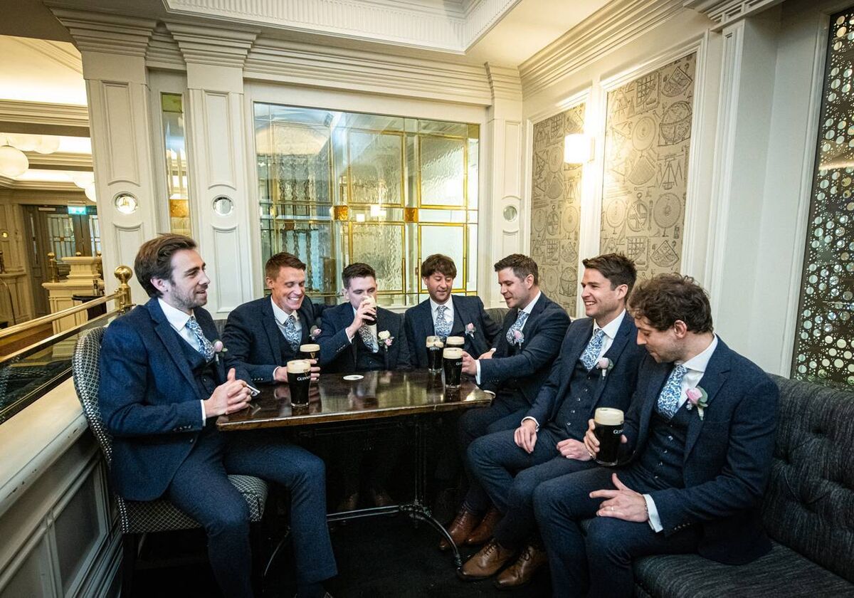 Alex Shields with Sebastian Higgins, Steve Brook, Steve Proctor, Marcus Wilton, Alex Waterman, and Chris Shields