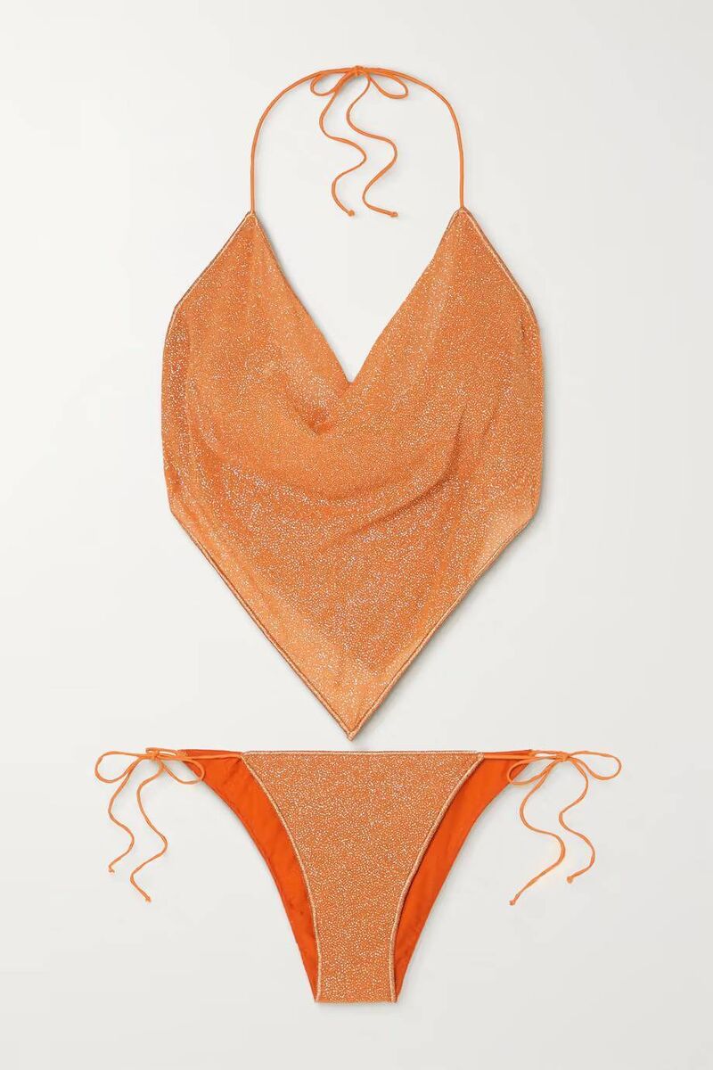 Oséree shine halterneck bikini, Net-a-Porter, €200 Oséree shine halterneck bikini, Net-a-Porter, €200
