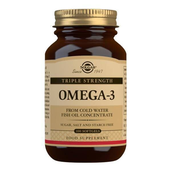 Solgar’s Omega-3 Triple Strength supplement, €40.25