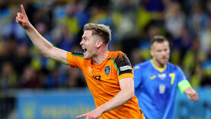 <p>Ireland’s Nathan Collins celebrates scoring his side's goal. ©INPHO/Ryan Byrne</p>