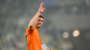 <p>Nathan Collins of Republic of Ireland after the UEFA Nations League B group 1 match between Ukraine and Republic of Ireland at LKS Stadium in Lodz, Poland. Photo by Stephen McCarthy/Sportsfile</p>