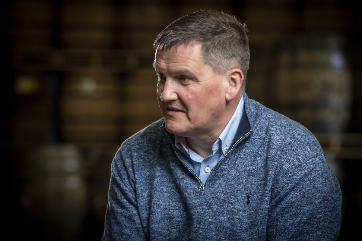 Graham Coull, master distiller, in the warehouse at Dingle Distillery.  Photo: Domnick Walsh, Eye Focus