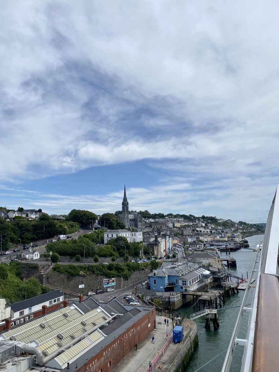 A view of Cobh, Co Cork from the Jewel of the Seas. Picture: Denise O'Donoghue