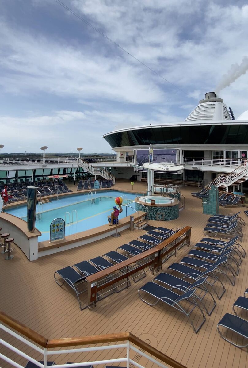 One of the pools on board the Jewel of the Seas. Picture: Denise O'Donoghue