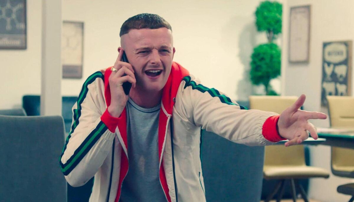 Chris Walley in 'Young Offenders' mode. 