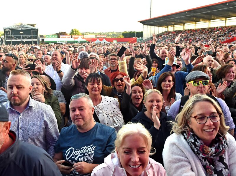  A view of the crowd at the David Gray gig. 