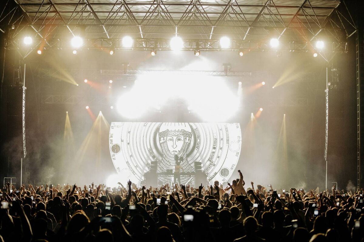 Deadmau5 at the Marquee in Cork on Friday night.