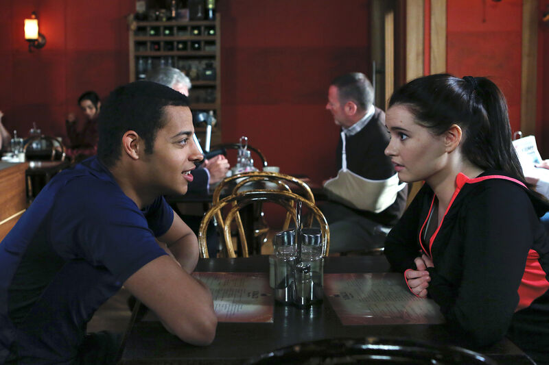 Daryl McCormack in Fair City in 2015, with Niamh Quirke.