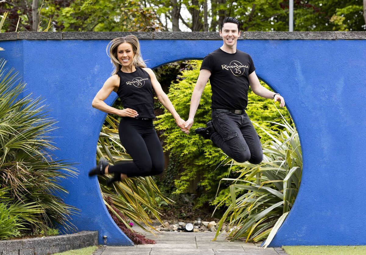 Louise O'Sullivan and Jason O'Neil from Riverdance pictured at LauraLynn Children's Hospice as the charity launch a partnership with the show