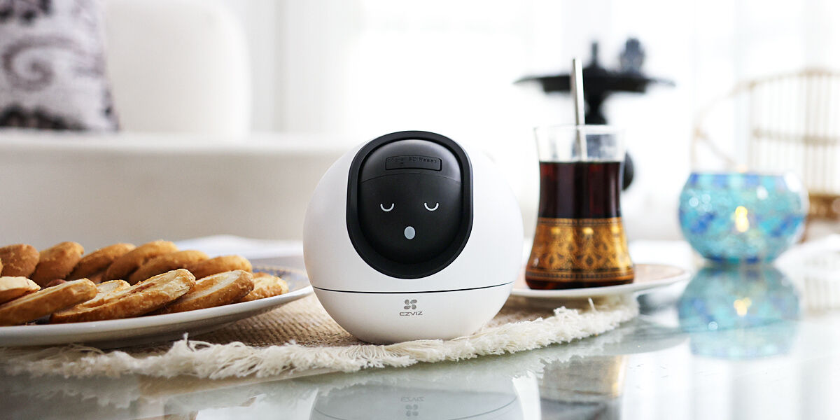 Ezviz C6 is a stylish camera that looks good no matter where you place it. Picture: Ezviz