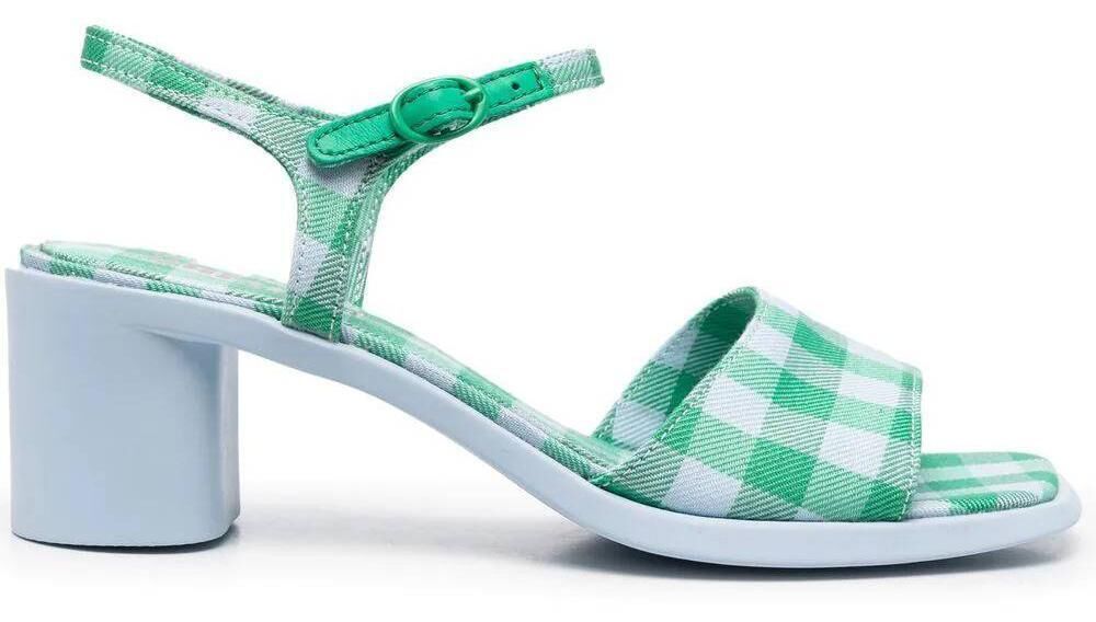 Camper ‘Meda’ gingham sandals, Farfetch, were €110; now €88 