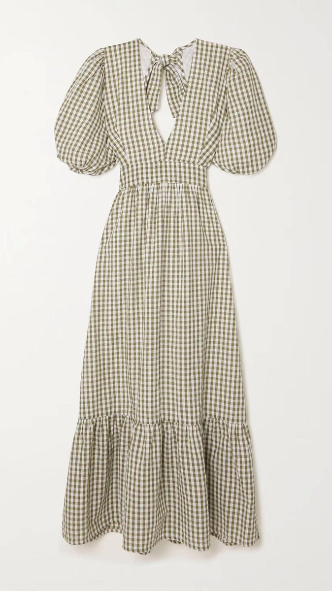 Faithfull The Brand ‘Romilla’ cutout gingham cotton midi-dress, Net-a-Porter, €329