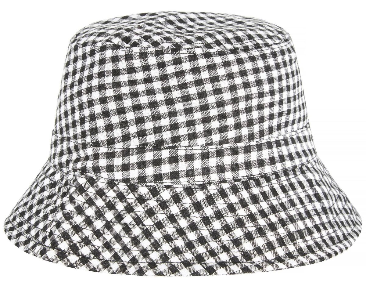M&amp;S Collection pure linen checked bucket hat, M&amp;S, €20