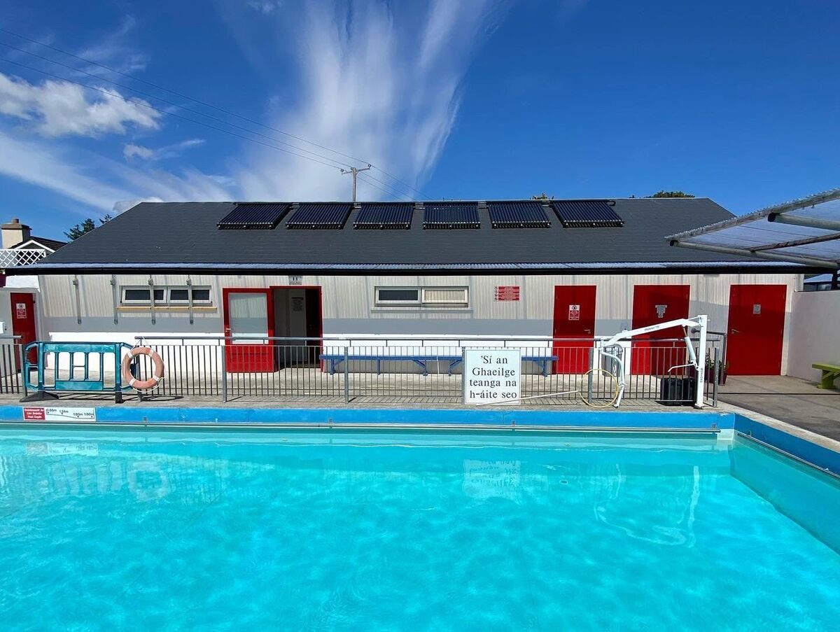 Cúil Aodha: the outdoor heated swimming pool is a treat Cúil Aodha: the outdoor heated swimming pool is a treat