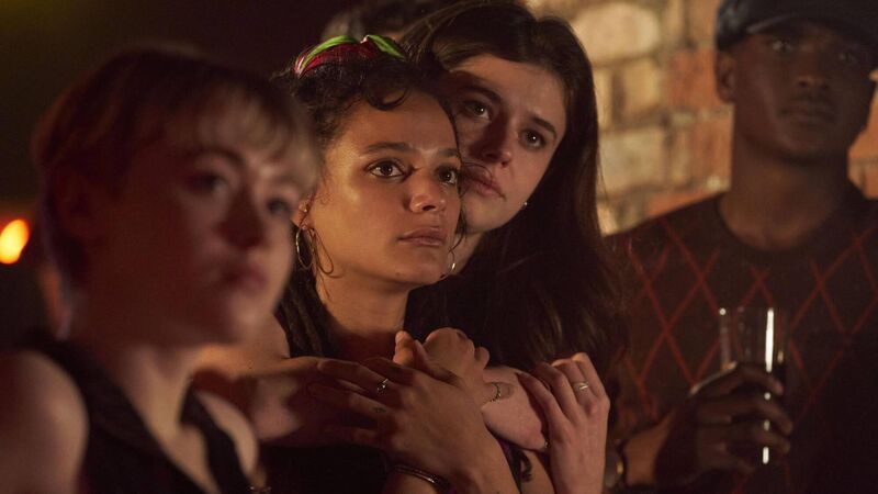 Sasha Lane and Alison Oliver in Conversations With Friends. Sasha Lane and Alison Oliver in Conversations With Friends.