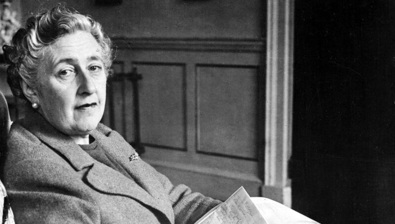 Agatha Christie, poses in March 1946 for a photographer holding a notebook, in her home, Greenway House, in Devonshire. Agatha Christie, poses in March 1946 for a photographer holding a notebook, in her home, Greenway House, in Devonshire.