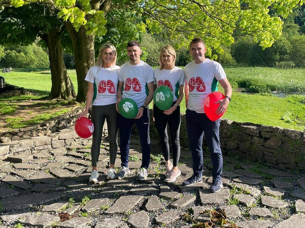 Marguerite Stafford, third from left, with her sister, Moira Maher, and from left to right, brothers Edward Dooley and Pat Dooley. 