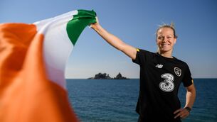 <p> Republic of Ireland's Diane Caldwell. Photo by Stephen McCarthy/Sportsfile</p>