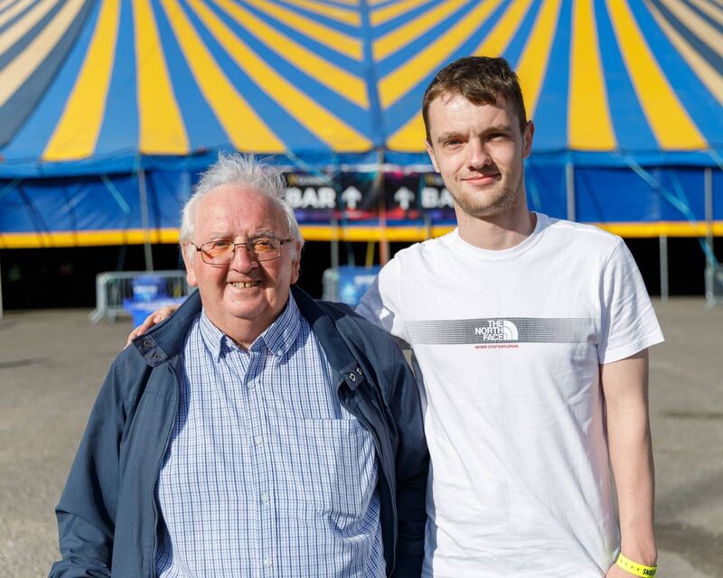 Jim Cullinane and Sean Hosford of  Mayfield at Dara Ó Briain Live at the Marquee.  Picture: Ray Keogh